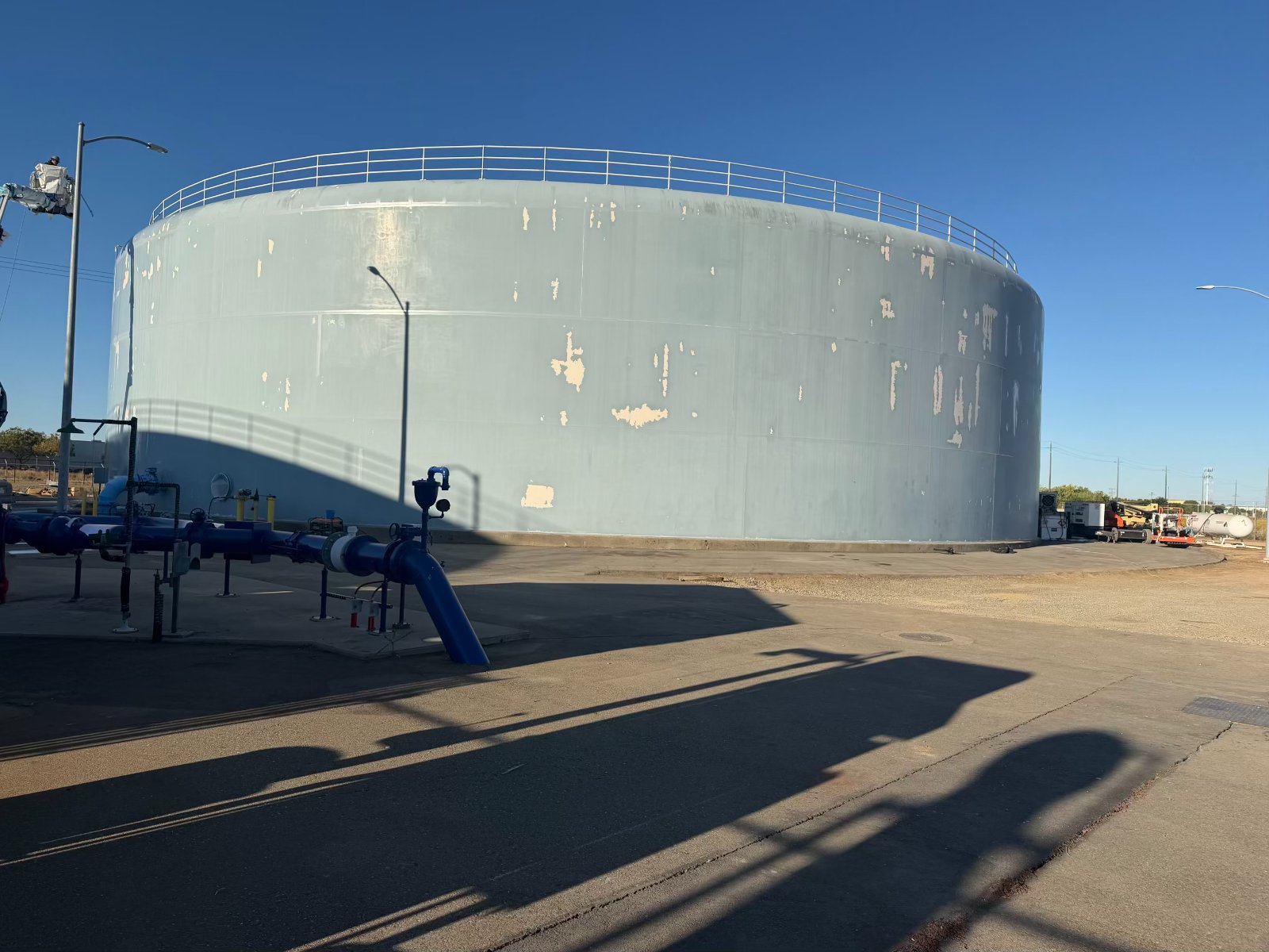 Water storage tank coating rehabilitation and surface preparation inspection, Northern California